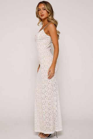 White Lace Maxi Dress