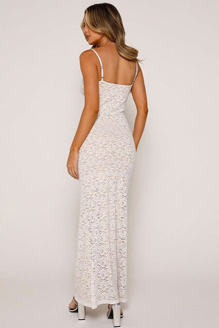 White Lace Maxi Dress