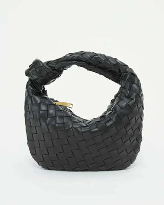 Top Handle Braided Mini Handbag