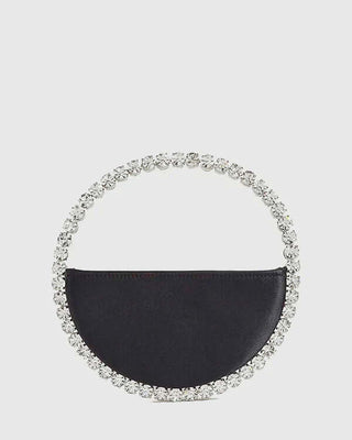 Diamond Encrusted Round Rhinestone Clutch Bag