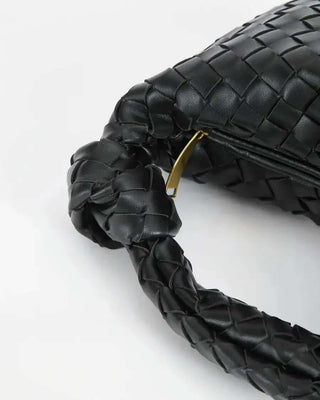 Top Handle Braided Mini Handbag