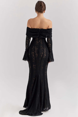 JULIANA Off Shoulder Lace Maxi Dress