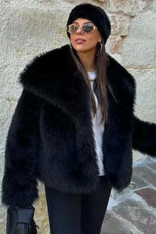 LENA Oversize Faux Fur Coat