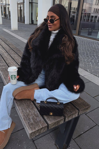 LENA Oversize Faux Fur Coat